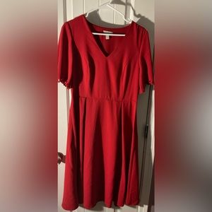 A-Line, Butterfly Sleeve Midi Dress like new SZ 10